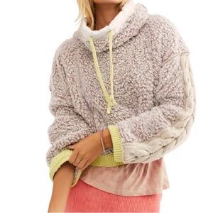 Free People Wild Hearts Sherpa Knit Sweater